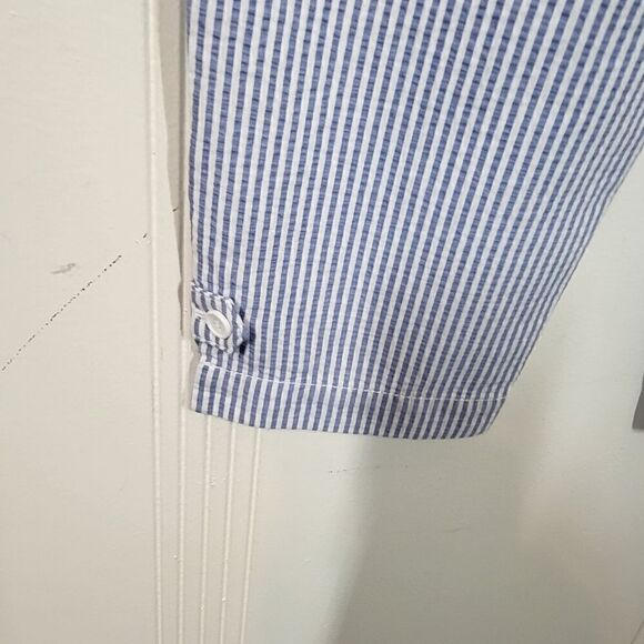 Talbots Blue & White Crop Pants - Picture 5 of 10